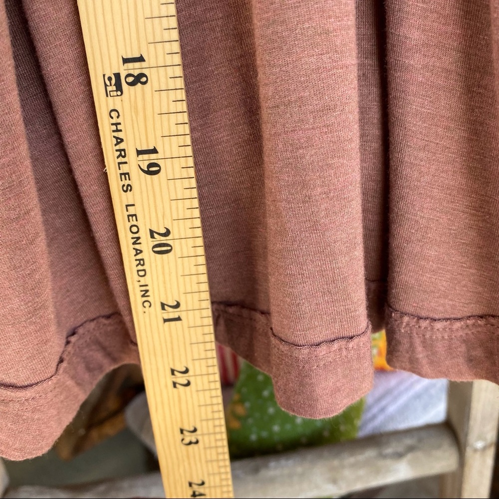 ✨DUSTY ROSE RELAXED SWING TUNIC TANK TOP XS - Picture 7 of 7
